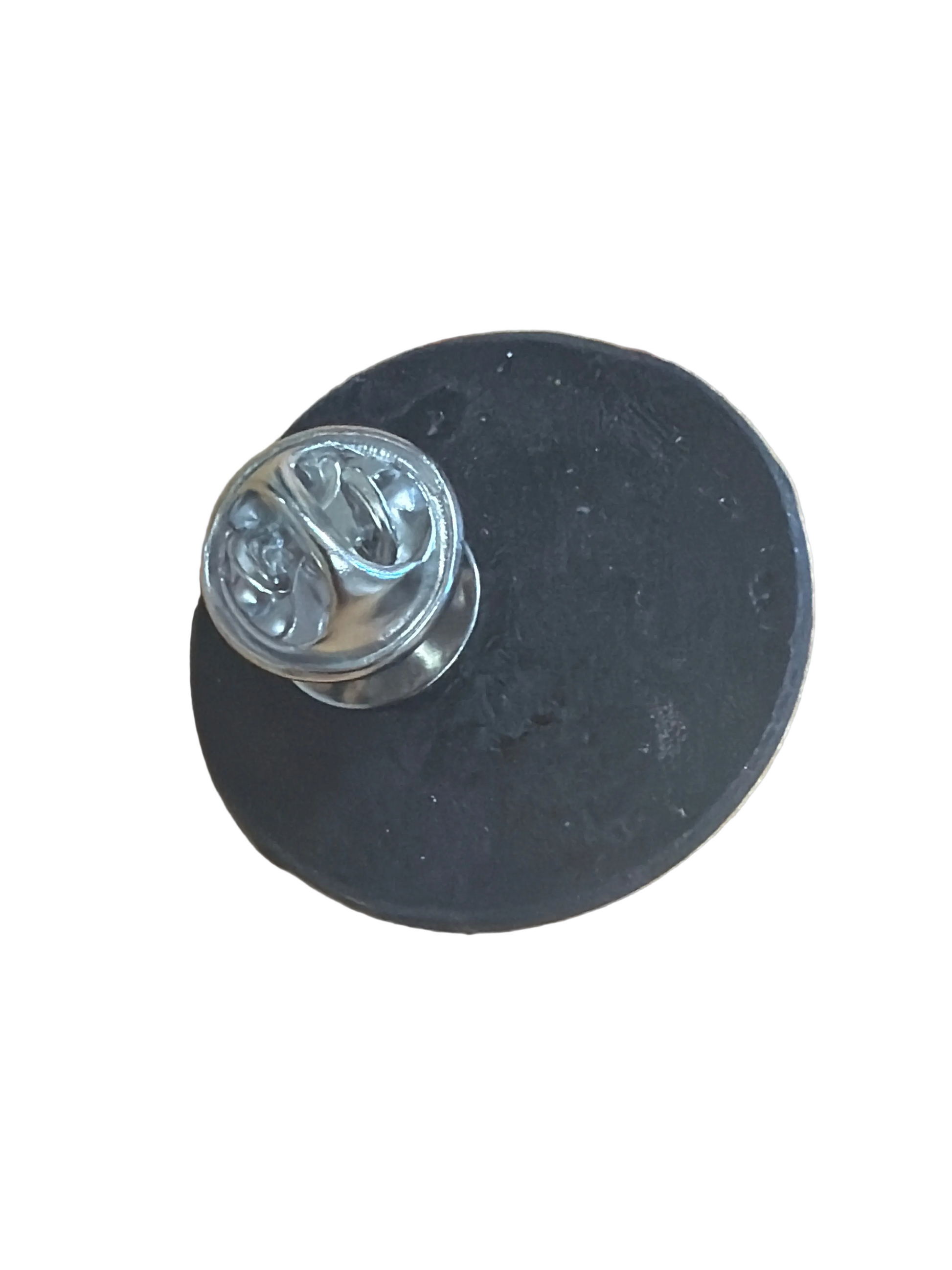 Arriere pin’s chocolatine rond noir