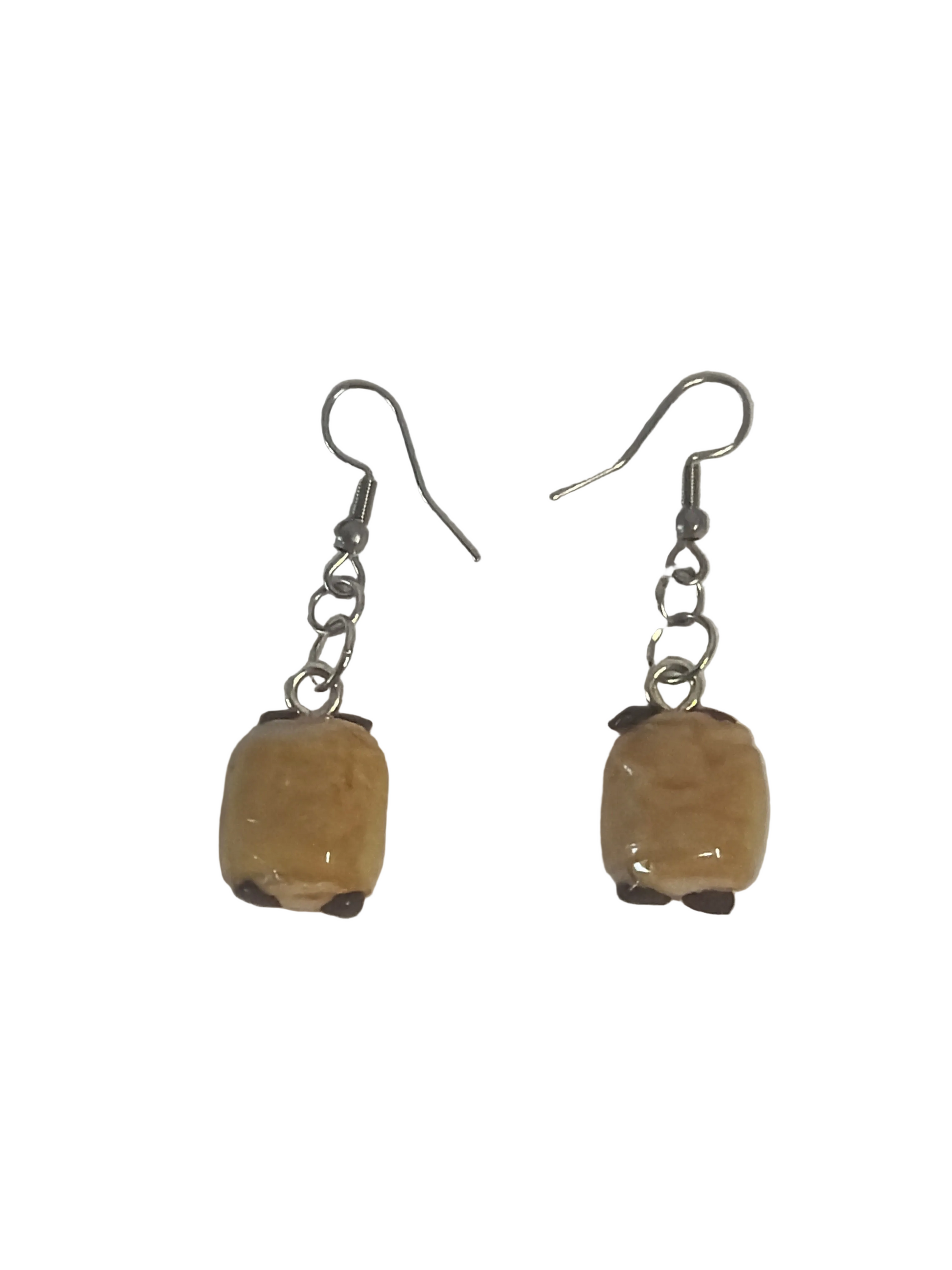 Boucles d oreilles chocolatine fait main